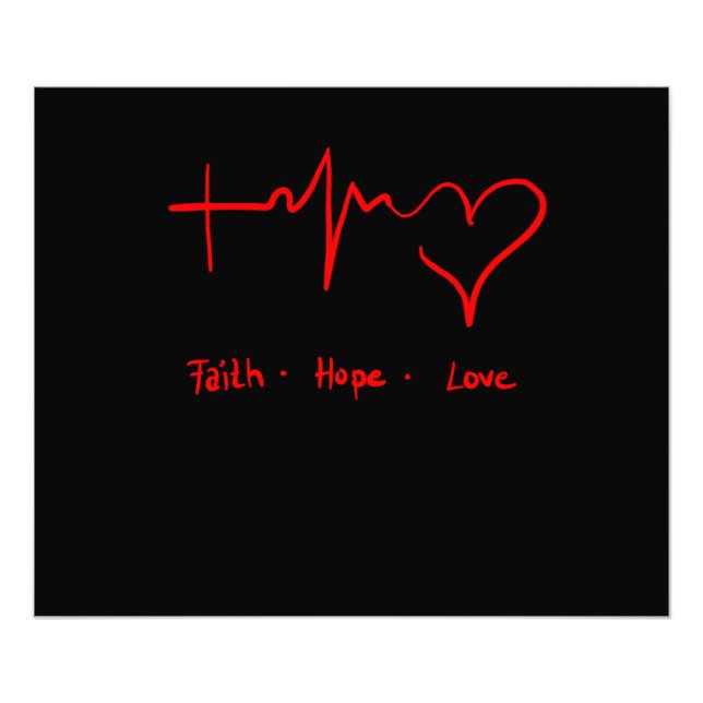 Faith Hope Love Photo Print (Front)