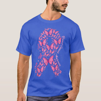 Faith Hope Love Pink Ribbon Butterflies Breast Can T-Shirt