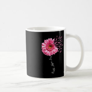 Faith Hope Love Pink Ribbon Daisy Flower Breast C Coffee Mug