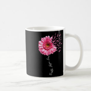 Faith Hope Love Pink Ribbon Daisy Flower Breast Ca Coffee Mug