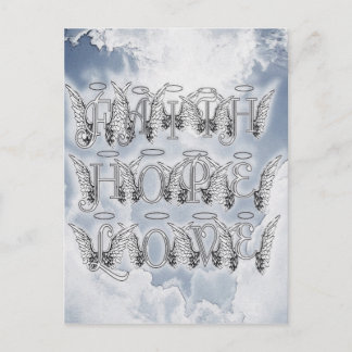 Faith, Hope & Love Postcard
