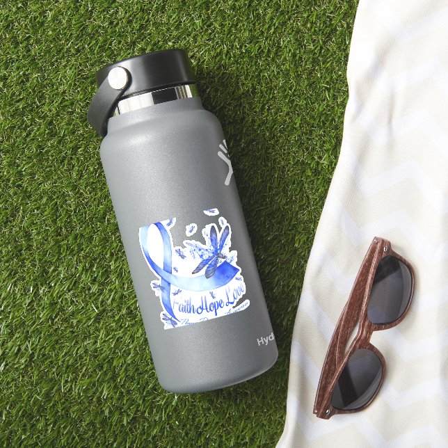 Faith Hope Love PTSD Awareness Dragonfly (HydroFlask Insitu)