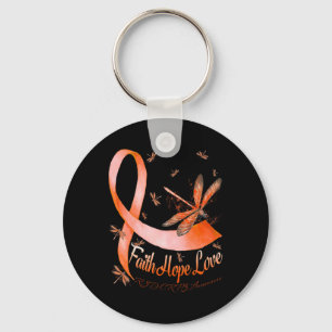 Faith Hope Love RSD CRPS Awareness Dragonfly Key Ring