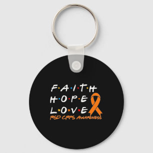 Faith Hope Love Rsd Crps Awareness Key Ring