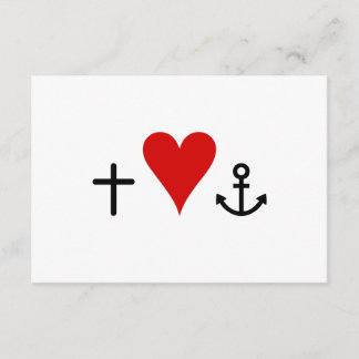 Faith Hope Love | RSVP Card