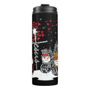 Faith Hope Love Snowman Jesus Dandelion Christian Thermal Tumbler