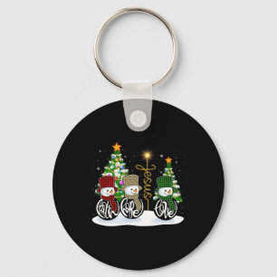 Faith Hope Love Snowman Jesus Fun Xmas Cross For C Key Ring