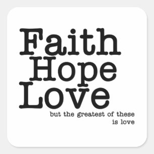 Faith Hope Love Stickers