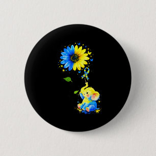 Faith hope love t21 down syndrome awareness 6 cm round badge