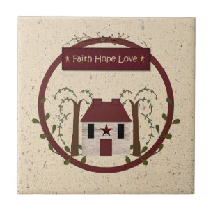Faith Hope Love Tile