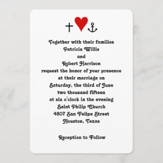 Faith Hope Love | Wedding Invitation