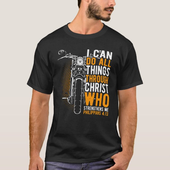Faith I can do all things through christ christian T-Shirt (Front)