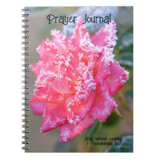 Faith Ice Crystals Rose in Pink Prayer Journal