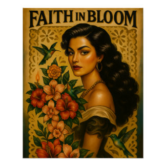 Faith in Bloom - A Spirit-Wired™ Poster