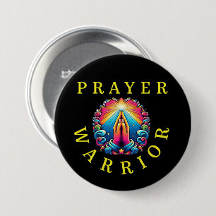 Faith In Colours, Prayer Warrior 7.5 Cm Round Badge