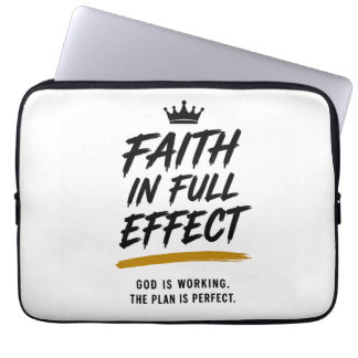 FAITH IN FULL EFFECT — Inspirational Notebook Laptop Sleeve