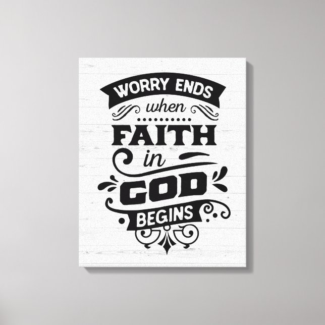 Faith in God Canvas Print (Front)
