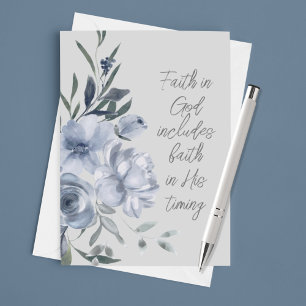 Faith in God Custom Text Card