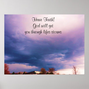 FAITH IN GOD WILL GET YOU THROUGH poster