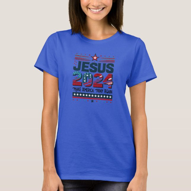 Faith in the Future: Jesus 2024 T-Shirt (Front)