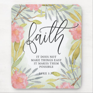 Faith Inspirational Mouse Mat