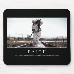 Faith: Inspirational Quote Mouse Mat