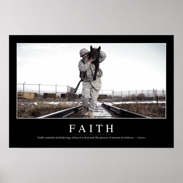 Faith: Inspirational Quote Poster (Front)
