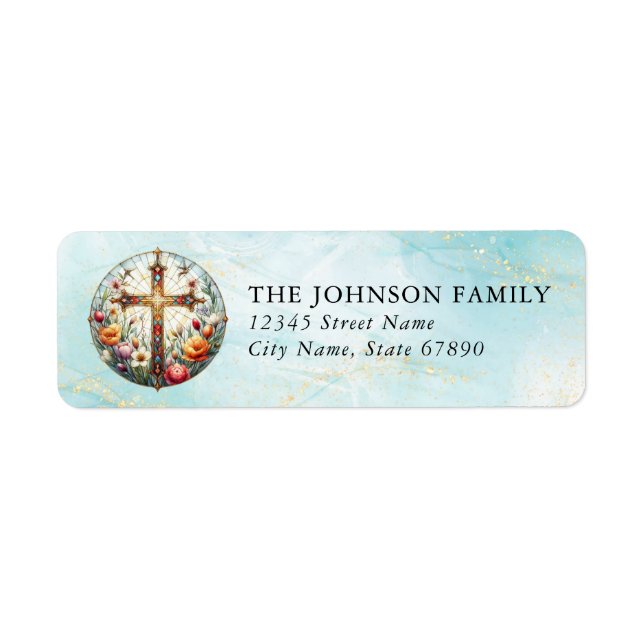 Faith & Inspirational Return Address Labels (Front)