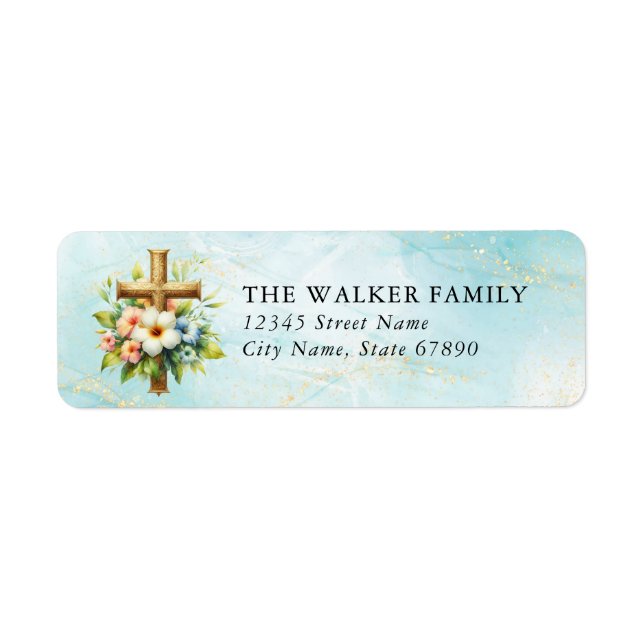 Faith & Inspirational Return Address Labels (Front)