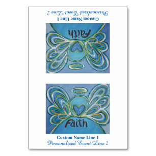 Faith Inspirational Word Angel Table Tent Card