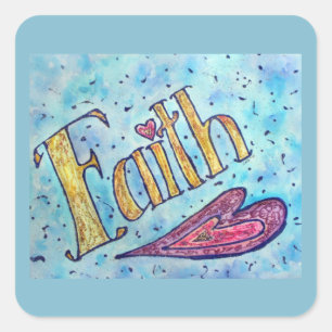 Faith Inspirational Word Art Decal Stickers 
