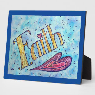 Faith Inspirational Word Painting Poem Plaque