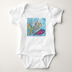 Faith Inspirational Word T-shirt Baby Bodysuit