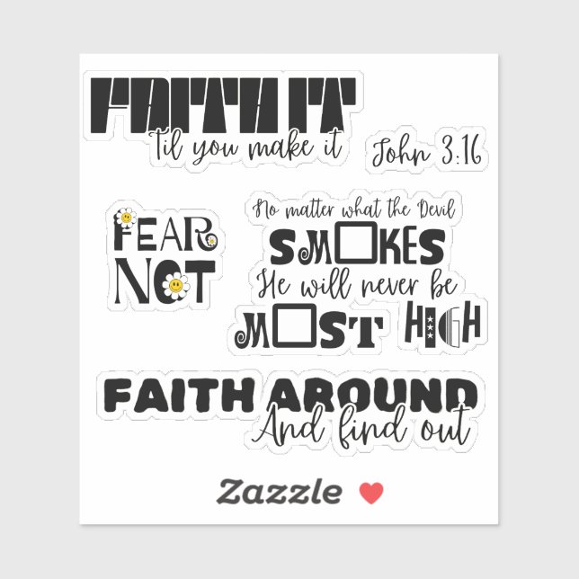 Faith-Inspired Sticker Sheet (Sheet)