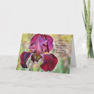 Faith Iris Flowers Thoughts of You Card