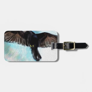 Faith is a raven luggage tag