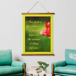 Faith is hanging tapestry