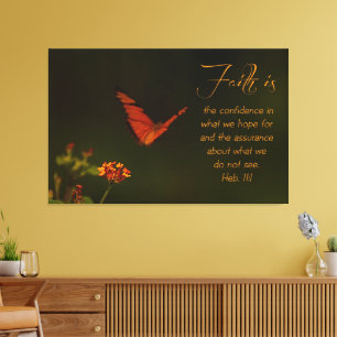Faith is...Inspirational Scripture Canvas Print