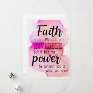 Faith is like Wi-Fi Holiday Card