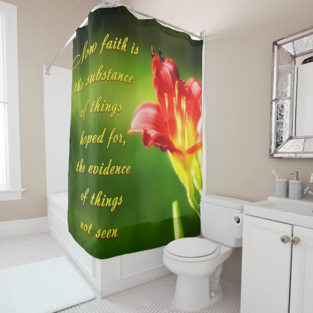 Faith is shower curtain (In Situ)