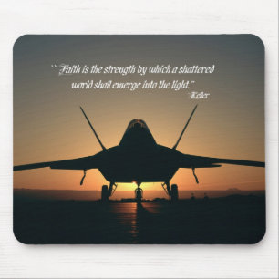 Faith is the strength by which a shattered world s mouse mat