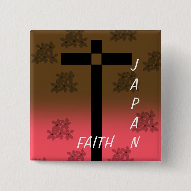 FAITH JAPAN 15 CM SQUARE BADGE (Front)