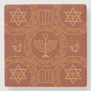 Faith Jewish Stone Coaster