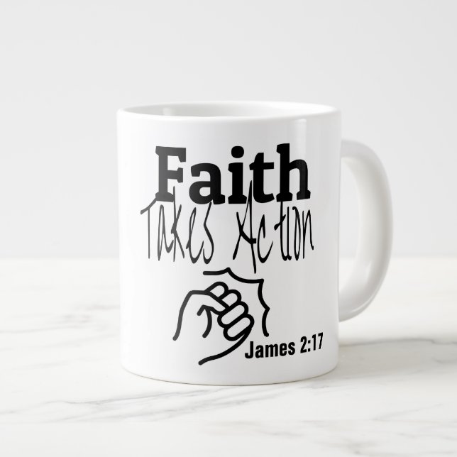 Faith   - Jumbo Mug (Front Right)