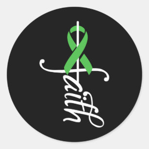 Faith Kidney Disease - Ribbon Kidney Disease Aware Classic Round Sticker