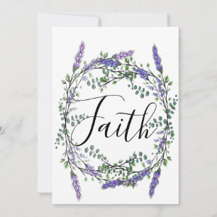 Faith Lavender and Eucalyptus Invitation
