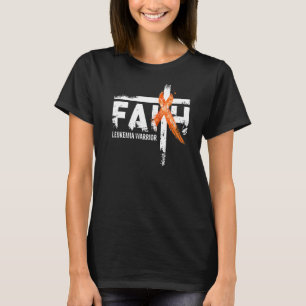 Faith Leukaemia Awareness Orange Ribbon Christian T-Shirt