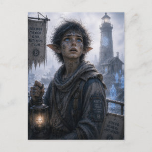 Faith / Lighthouse Keeper / Black Coast Postcard