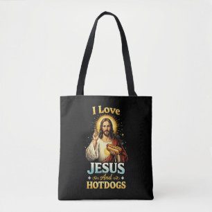 Faith, Love, and Hotdogs Tote Bag