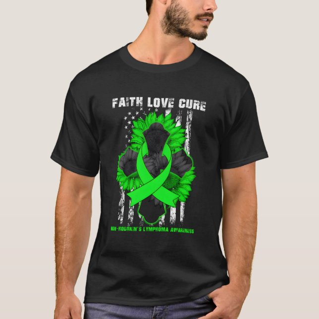 Faith Love Cure Non-Hodgkin'S Lymphoma Christian C T-Shirt (Front)